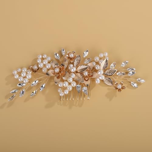 Peine de cristal con brillo para boda Octwine miniatura 4