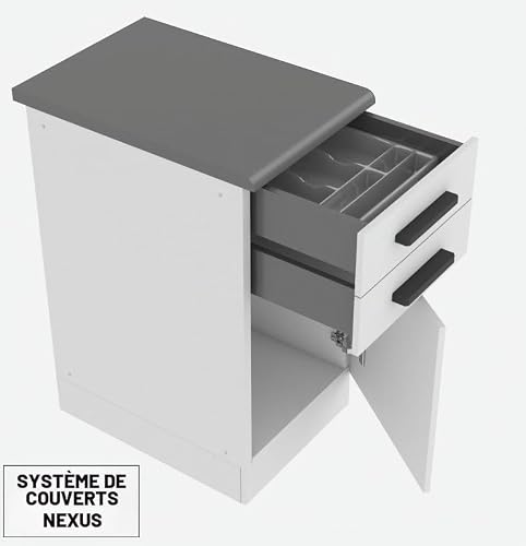 BELINI Cuisine 300 cm Lucy, sans Plan de Travail, Ébène Royal – vue 6