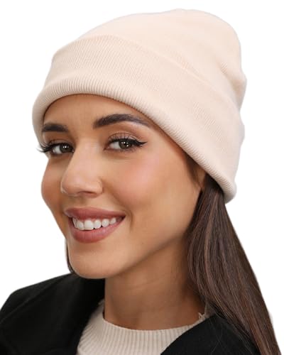 100% Cotton Beanie Hat- Unisex Ultra Soft Winter...