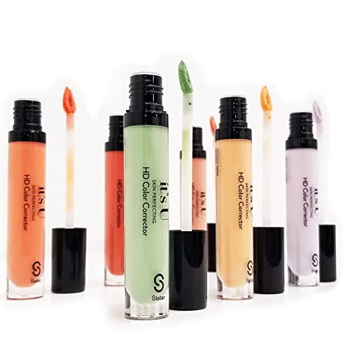Sistar It's U Skin Perfecting Conceal Hd Contour Color Corrector Full Coverage Smooth And Flawless (Peach) #TOP1