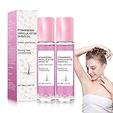 After Shave Oil for Women - Strawberry Vanilla Scent After Shave Soothing Oil for Smooth Skin - Post-Shave Balm to Reduce Ingrown Hairs & Hydrate Skin – Soothing Formula (2) - Image 1