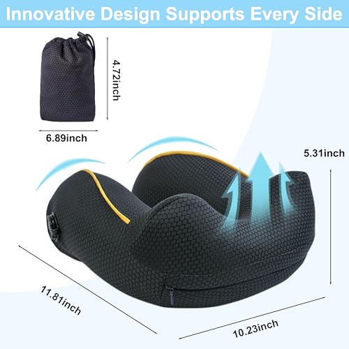 Almohada inflable para cuello tamaño grande ergonómica miniatura 5