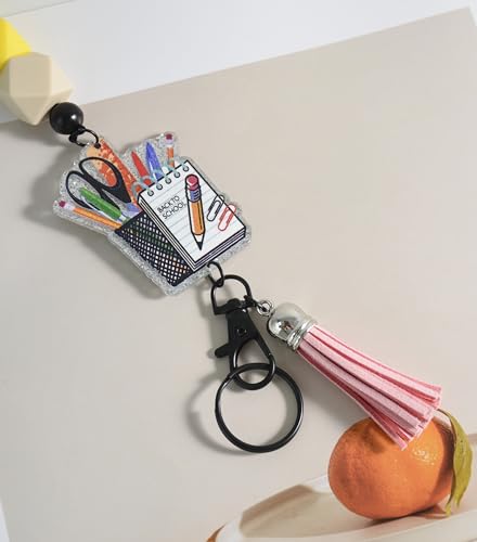 Cordon enseignant perles silicone porte-badge Thanksgiving - 7