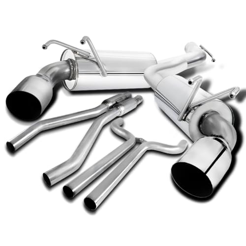 Rattle Noise from Exhaust - 2018-2021 Chevrolet Camaro 2 Spec-D Tuning Stainless Steel Dual Catback Exhaust System Muffler Tip