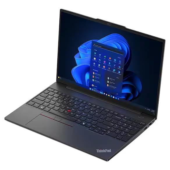 Image of Lenovo ThinkPad E16 Gen 2 Laptop - Ryzen 7 7735U, 16GB RAM, 1TB SSD, Radeon 680M, Windows 11 Pro, 16 inch WUXGA, IPS, Touch, Graphite Black (21M5001EUS)