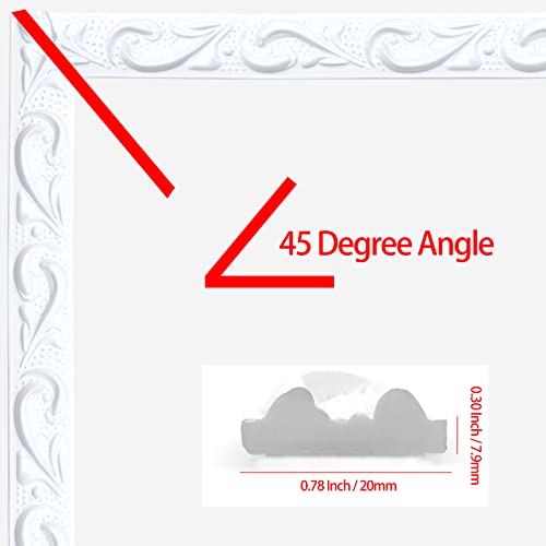 Duzzy Molding Trim Wall Trim, 16.4 Feet Self-Adhesive Flexible Diy Peel And Stick Crown Molding Ceiling Molding Suitable For Mirror Edge, Tv Background Wall, Home Wall Decor (White) #TOP1