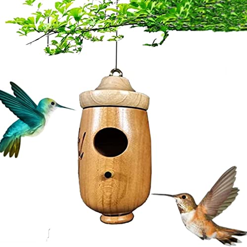 Guulqey Bird House, Mini Bird House, Nid de BalançOire en Bois pour Oiseaux à Suspendre à L'ExtéRieur, pour Animaux de Compagnie pour Houses A