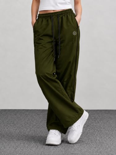 Image of CHKOKKO Track Pants for Woman Workout Botton Wear Relaxed Fit Lightweight Quick Dry Sports Trousers for Woman Stylish Gym, Yoga and Travel Casual Lower