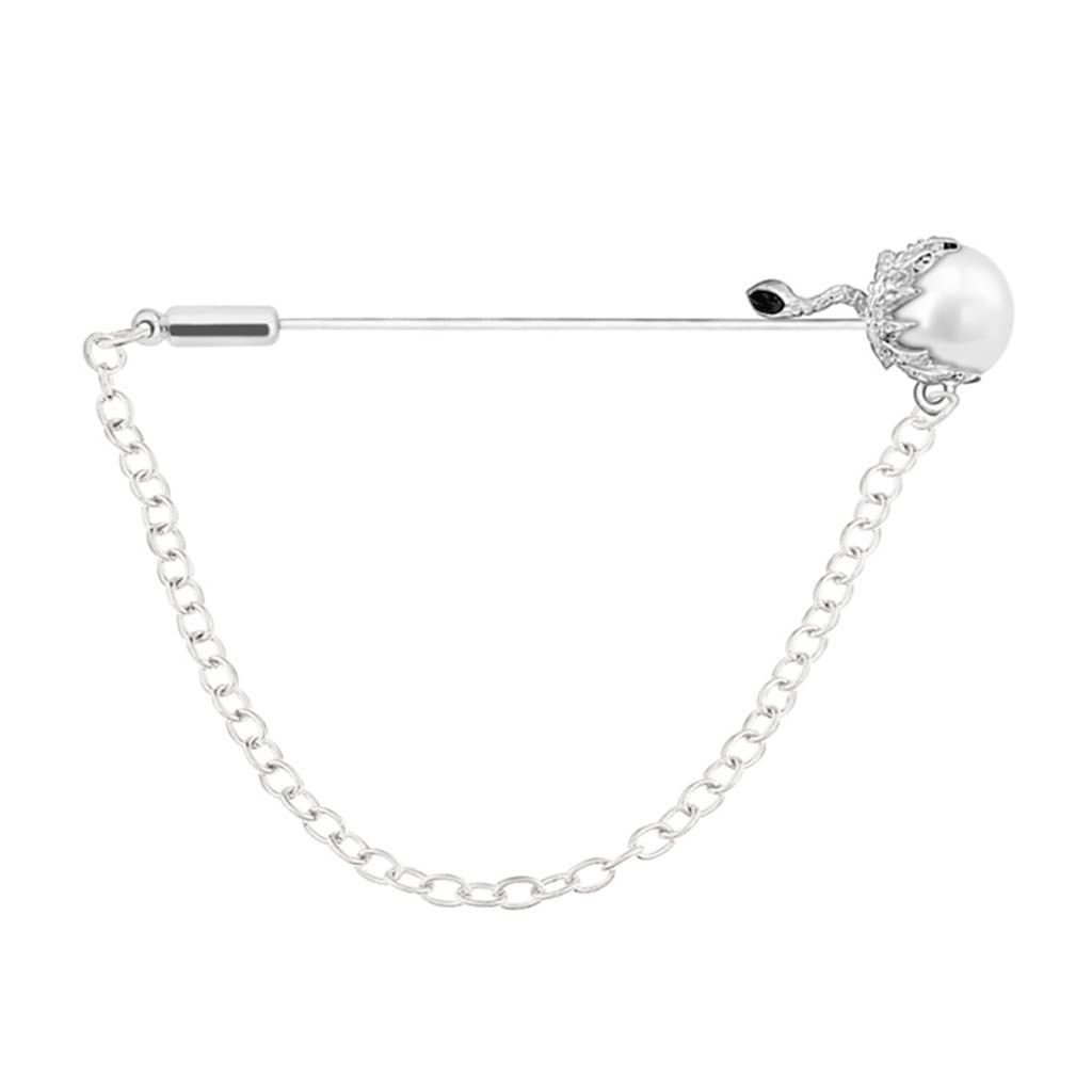 Retro Nette Brosche Quaste Kette Anzug Revers Pins Lange Nadel Strickjacke Schal Schnalle Männer Schmuck