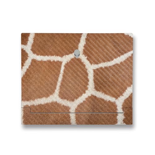 Image of MightySkins Carbon Fiber Skin Compatible With Alienware X14 R2 (2023) Full Wrap Kit - Giraffe Print | Protective, Durable Textured Carbon Fiber Finish | Easy To Apply & Change Styles | Made in the USA