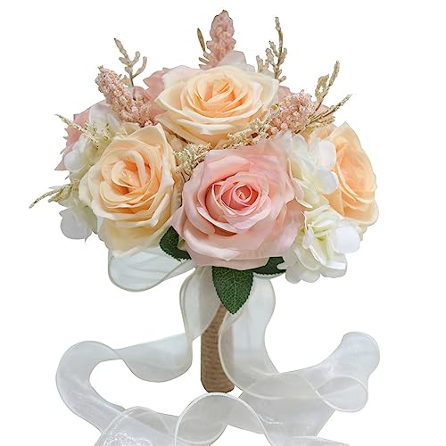 Fleurs artificielles de haute qualité pour mariée et maison - 2