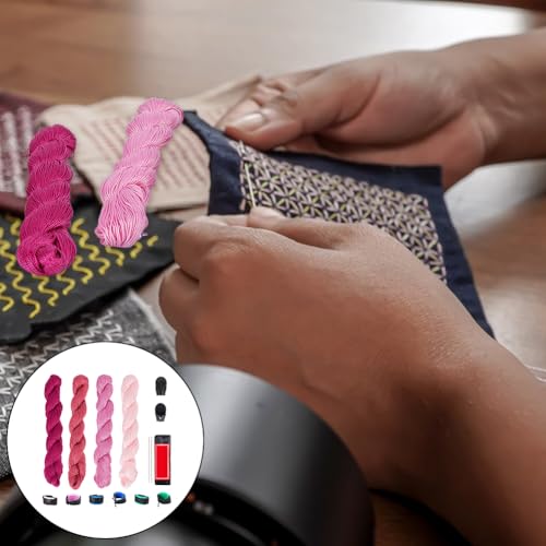 Set multi-pack Sashiko con 4 colores y 25 agujas miniatura 4