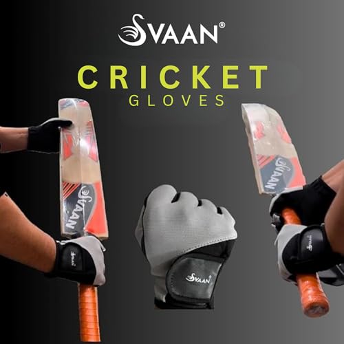 Image of Cricket Gloves /Cricket Batting Gloves /Cotton Cricket Gloves /Cricket Batting Gloves for Men /Flexible & Lightweight Right & Left Hand Breathable Anti-Slip Grip Protection Size M