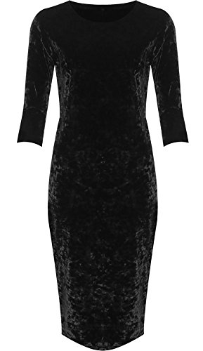 Vestido largo de terciopelo de talla grande para mujer de la 44 a la 56