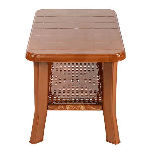 Image of Cello Oasis Coffee Table /Tea Table /Teapoy for living room, Home, Drawing Room, Outdoor| 3 Year Warranty | Sadalwood Brown Colour