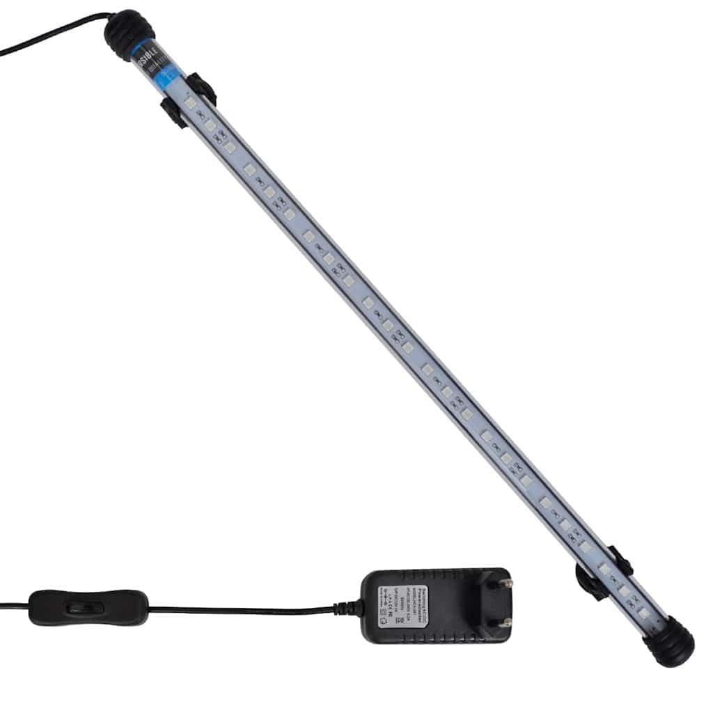 vidaXL Luce a LED Acquario 48 cm Azzurro Illuminazione Eco Lampada Subacquea