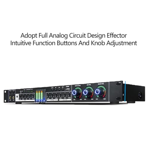 Supresor Digital de Retroalimentación Profesional con DSP y Reverberación, Supresión Automática de Silbidos y Aumento de Transmisión de Sonido de 5 a 14 dB, Anti-Retroalimentación Automática para Salas de Música y Escenarios miniatura 3