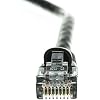 CableWholesale Cat6 Ethernet Cable, 24AWG, RJ45 Gold Plate Connector, 4 Pair Stranded Copper, Snagless Boot Unshielded Twisted Pair (UTP) Internet Network Patch Cable, 1 Foot, Black