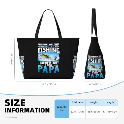 There Aren'T Many Things I Love More Than Fishing Large Capacity Waterproof Beach Travel Bag With Multiple Pockets - Sandproof Tote For Swimming & Camping4