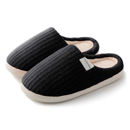 HUXMEYSON Slippers for Women, Warm Memory Foam Comfy House Slippe...