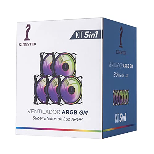 KINGSTER 6 Kits de Ventiladores de Gabinete de Computador de 120 mm, Fãs de Refrigeração do Computad