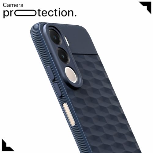 Image of Outlouders Back Cover for Realme C100x | Full Camera Protection | TPU Soft Flexible Shockproof Bumper Case (Blue)