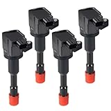 4Pcs Ignition Coil Pack Replacement for Honda Civic Hybrid 03 04 05 06 07 08 09 10 1.3L L4 UF374 C1408 5C1405, Front