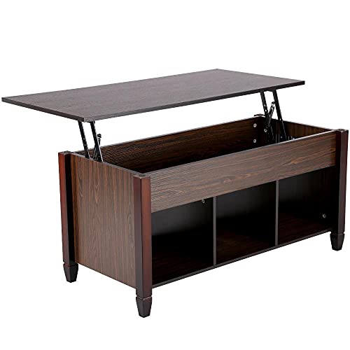 Yaheetech Lift Top Coffee Table with Hidden Storage...
