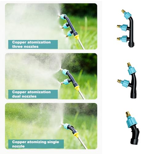 Image of HASTHIP 3Pcs Garden Sprayer Nozzle, Agricultural Sprayer Nozzles, Multi-Porous Garden Spray Pump-Outdoor Water Spray Nozzle for Plants, Gardening Sprayer Accessories