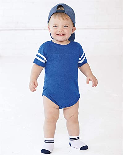 RABBIT SKINS Baby Soft Short Sleeve Football Bodysuit (4437)3