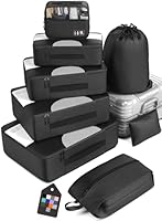 Veken 8 Set Packing Cubes for Suitcases, Travel Essentials Bag Organizers for Carry on, Luggage Organizer Bags Set for...
