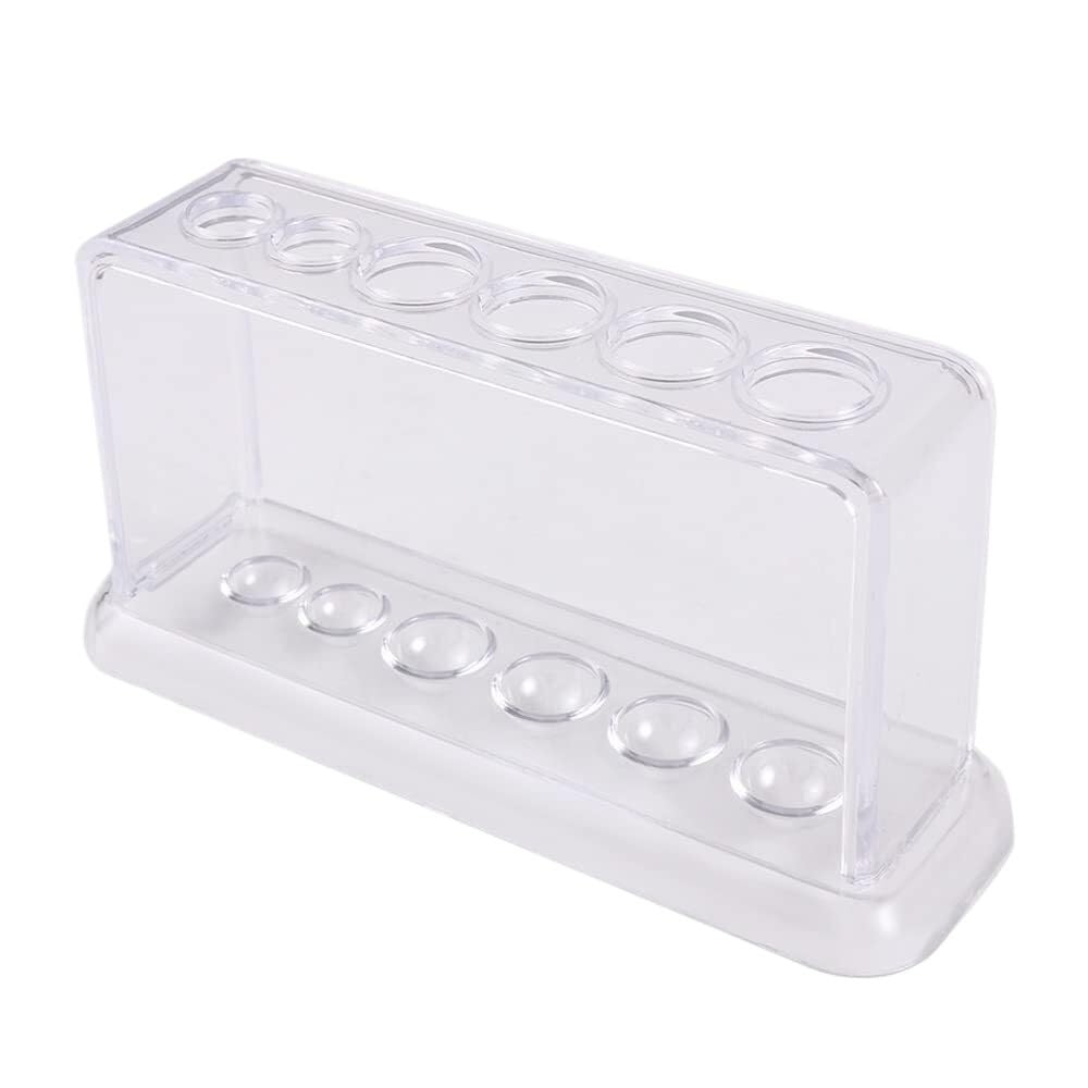 Acryl-Prüfrohrstahl, Kunststoff-Reagenzglasgestell, transparent, 6 Löcher, for Labor, wissenschaftliche Experimente
