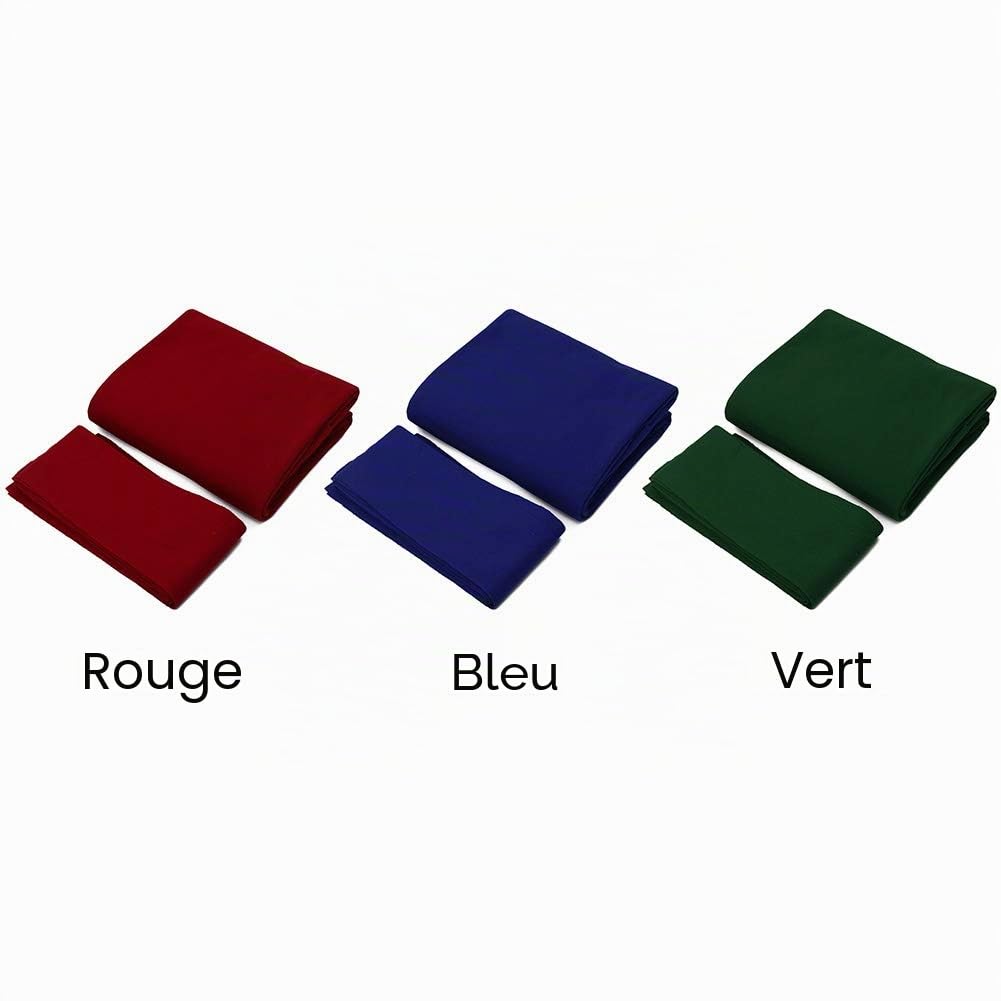 Nappe de billard - Fil peigné + nylon - Nappe de billard - Nappe de billard à rayures - Pour la maison et l'hôtel - 6 pièces - Rayures - Pour bar, billard - Professionnelle et durable