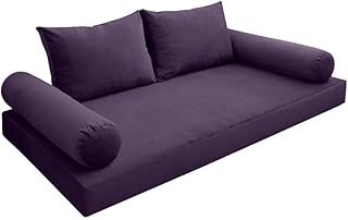 Model V1 Twin Velvet KnifeEdge Indoor Daybed Mattress Cushion Complete Set AD339