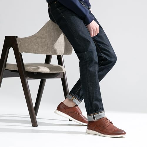Image of Jousen Mens Dress Shoes Casual Oxfords for Wedding Party Office Church Business Formal Rubber Bottom Lightweight Sneaker Oxford Shoes for Men
