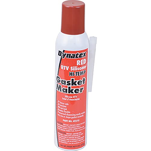 DB Electrical 49272 Dynatex Red Silicone RTV Gasket Maker; 8 Oz Automatic Can Compatible With/Replacement For Universal