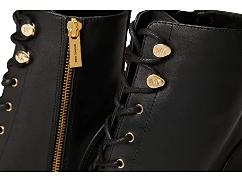 Michael Kors Porter Lace-Up Bootie Black 7.5 M #TOP5