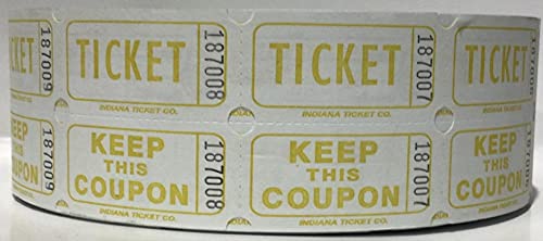 Tickets de tombola 2000 ct 50/50 citron pour kermesse et fête d'école