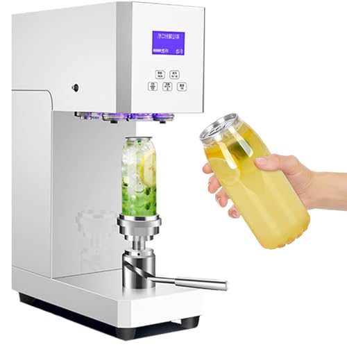 Sigillatrice automatica per lattine, sigillatrice elettrica per tazze da 370 W con contatore e display a LED, per inscatolamento di diametro 5,5 cm e altezza 11,5-17 cm