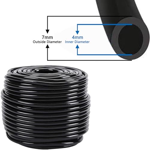 Drip Irrigation System, Irrigation System with 165FT 1/4 Inch Distribution Tubing, DIY Saving Water Garden Watering System, Automatic Drip Irrigation Kits for Garden, Greenhouse, Lawn, Patio - Thumbnail 3