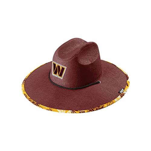 Image of FOCO Washington Commanders NFL Team Color Straw Hat