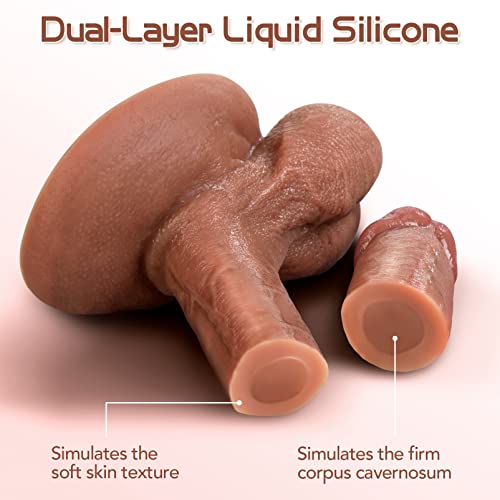 Realistic Dildo Adult Sex Toys - Utimi 7.1 Inch Silicone Penis For Men Women Female Beginners Body Safe Material Dildos With Strong Suction Cup For Vaginal G-Spot And Anal Play #TOP2