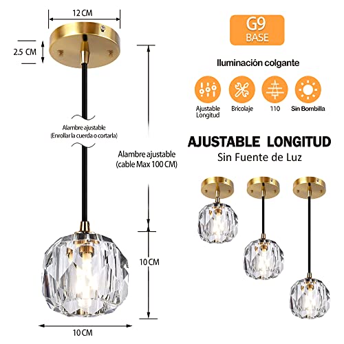 La Mejor Selección de Lamparas colgantes de cristal los más recomendados. 17 La Mejor Selección de Lamparas colgantes de cristal los más recomendados. 9