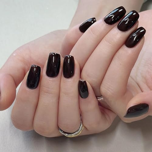 Cherry Red Quick Dry Nail Polish, Black Red Chip Resistant Manicure, Non-Toxic, Vegan, Cruelty Free, 12ml, Fast Drying in 60 Seconds (Wicked)