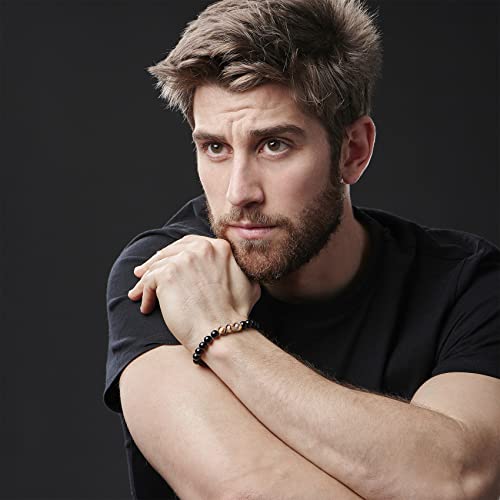 Morotole To My Man Bracelets For Men Graduation Gifts Tigers Eye Beaded Bracelet Gifts For Him Adjustable Bracelet Is For Brothers, Friends, Family, Boy Of Holiday Gift #TOP2