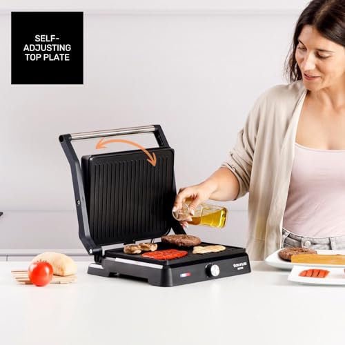 Miniatura 5 de Taurus - Grill Bistro 2600w 2 En 1: Grill Y Plancha Placas De 29x23 Cm Placa Basculante Y Apertura 180 Revestimiento Antiadherente Sin Pfoa Bandeja Recogegrasas Termostato Regulable