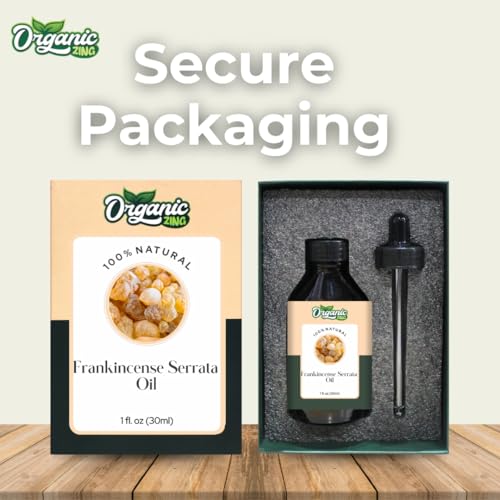 Image of Organic Zing Frankincense Serrata (Boswellia serrata) Oil | Pure & Natural Essential Oil for Skincare, Aroma and Diffusers- 30ml /1.01fl oz
