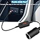 USB C Stecker auf 12V Auto Zigarettenanzünder Buchse Adapter Kabel Konverter mit Voltmeter Anzeige, Einstellbare Spannung 5V/9V/12V, Geeignet für Auto Ladegerät, GPS, Dash Cam