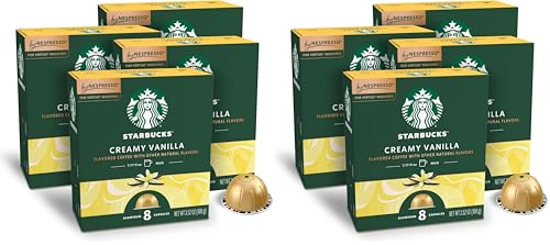 Image of Starbucks by Nespresso Vertuo,Caramel Flavored Coffee,64-Count Coffee Pods,Brews 7.8 oz., 8 Count (Pack of 8)