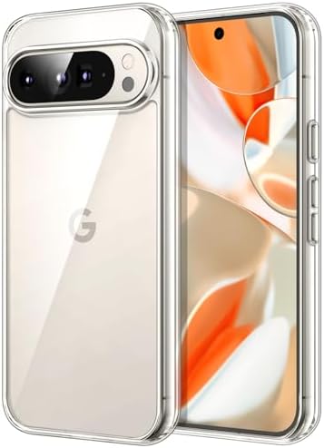 Compatible For IPhone 15 Pro Max Clear Case, Slim Thin Transparent Anti Yellowing Scratch Resistant Shockproof Triple Layers Protective Crystal Cover Max